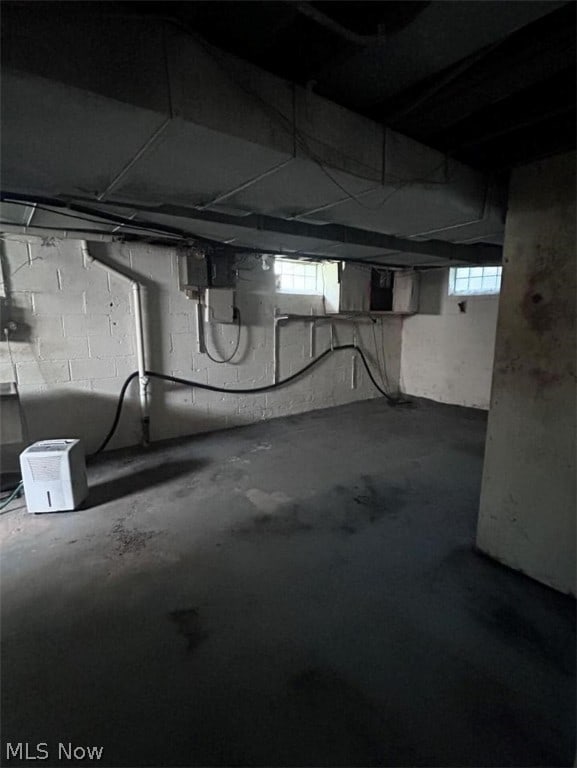 view of basement