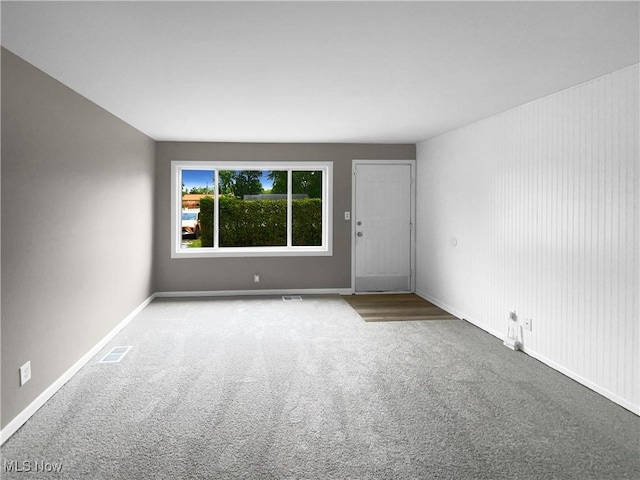 view of carpeted empty room