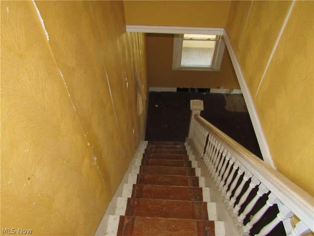 view of stairs