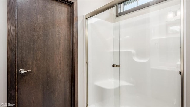 bathroom with walk in shower