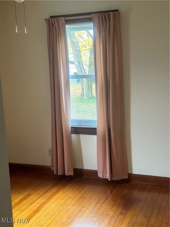 interior space featuring hardwood / wood-style floors