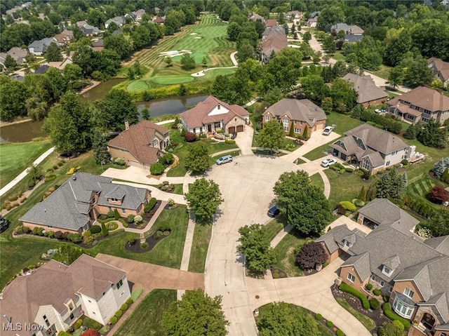 drone / aerial view featuring a residential view