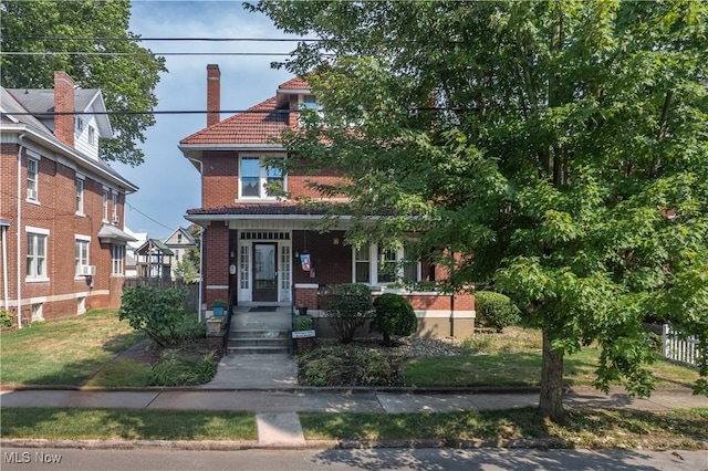 view of front of property with covered porch