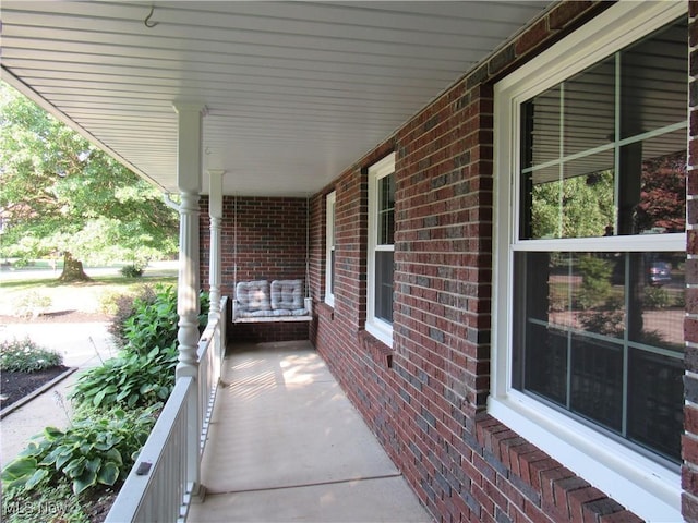 view of patio / terrace with covered porch