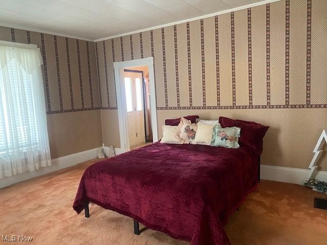 bedroom with carpet flooring