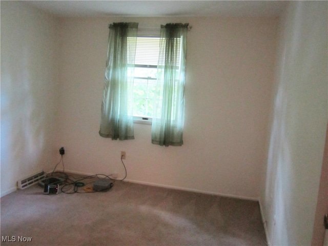 view of carpeted empty room