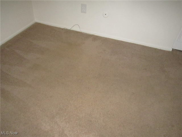 view of carpeted empty room