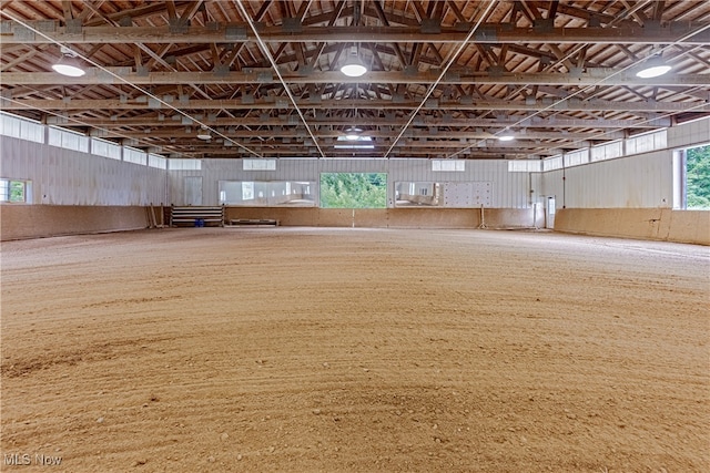 view of horse barn