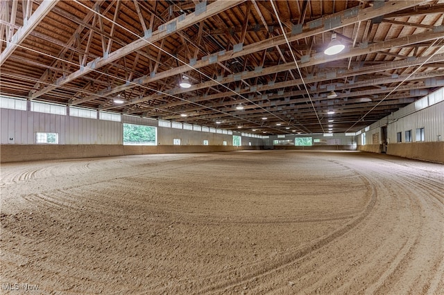 view of horse barn