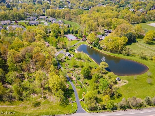 347 State Route 14, Columbiana, OH 44408 - birds eye view of property featuring a water view