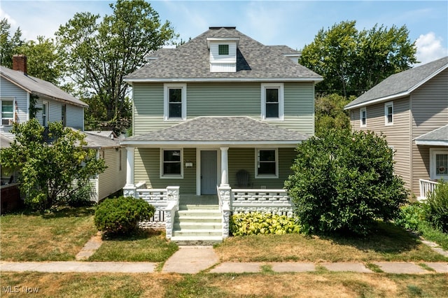 view of front facade with a porch