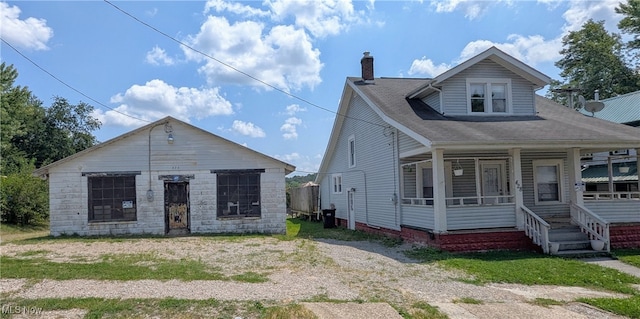 bungalow with covered porch