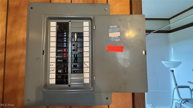 utility room featuring electric panel