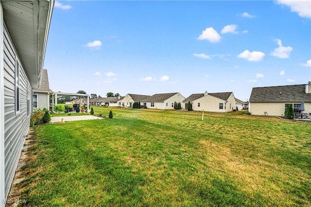 view of yard with a patio