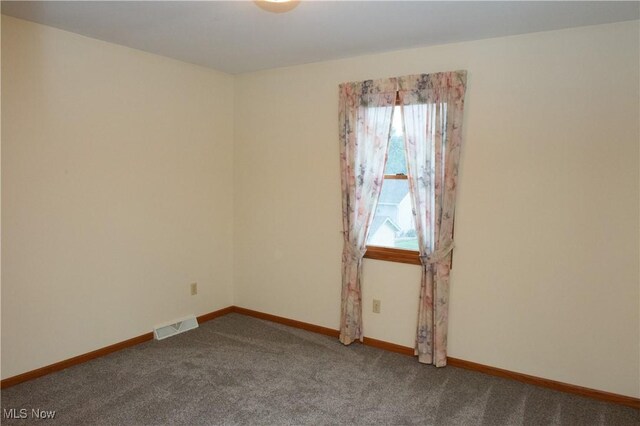 view of carpeted empty room