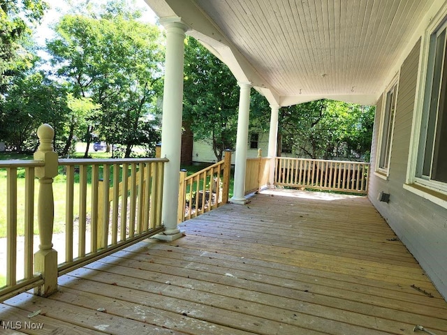 view of deck