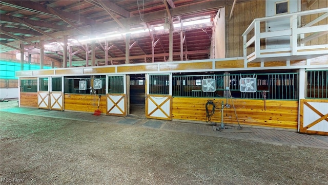 view of horse barn