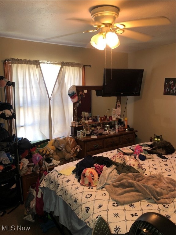 bedroom with ceiling fan