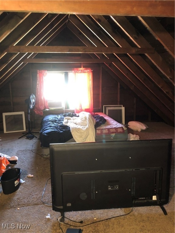 view of attic