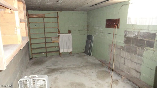 view of basement