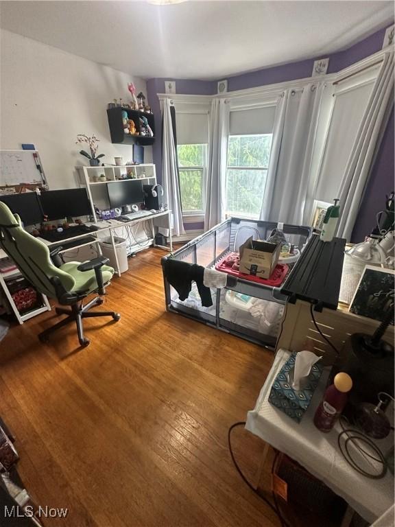 interior space featuring hardwood / wood-style flooring