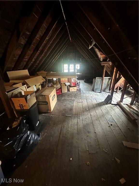 view of attic