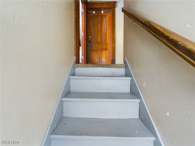 view of staircase