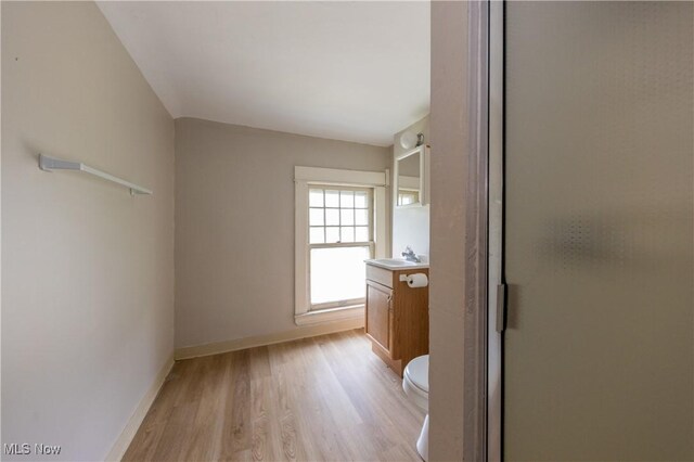 2572-2574 Mayfield Rd, Cleveland Heights, OH 44106 - full bathroom with vanity, a shower stall, and wood finished floors