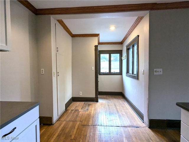 2572-2574 Mayfield Rd, Cleveland Heights, OH 44106 - foyer with ornamental molding and light wood-style floors