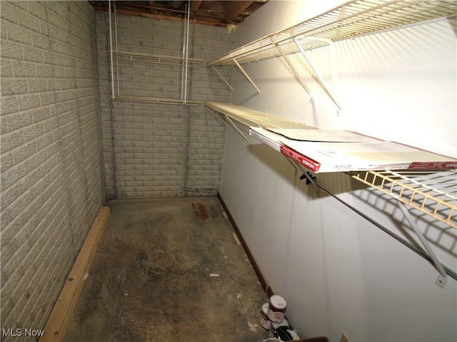 view of storage room