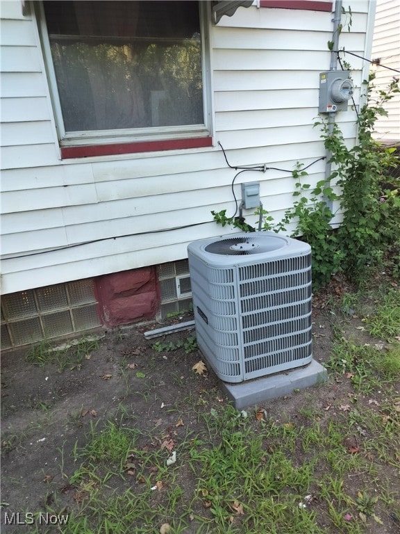 exterior details with central AC unit