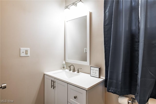 bathroom featuring vanity