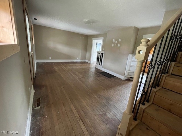 interior space featuring wood-type flooring