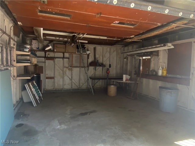 view of basement