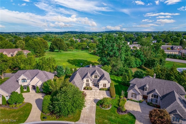 drone / aerial view featuring a residential view