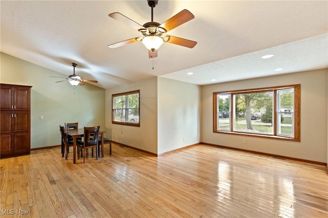 interior space with plenty of natural light and light wood-type flooring