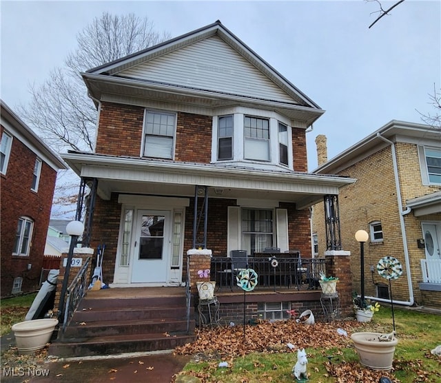 view of front of house featuring a porch