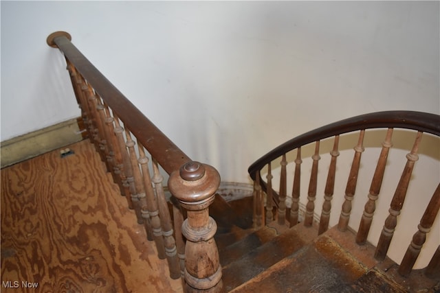 view of staircase