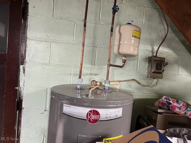 utilities featuring electric water heater