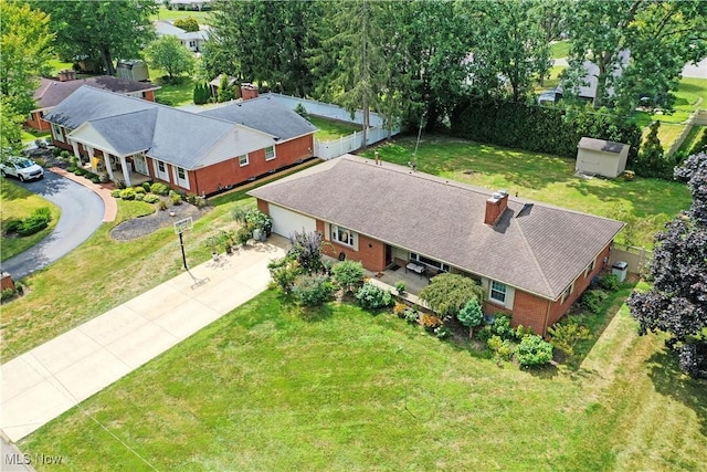 birds eye view of property