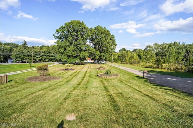 surrounding community featuring a lawn