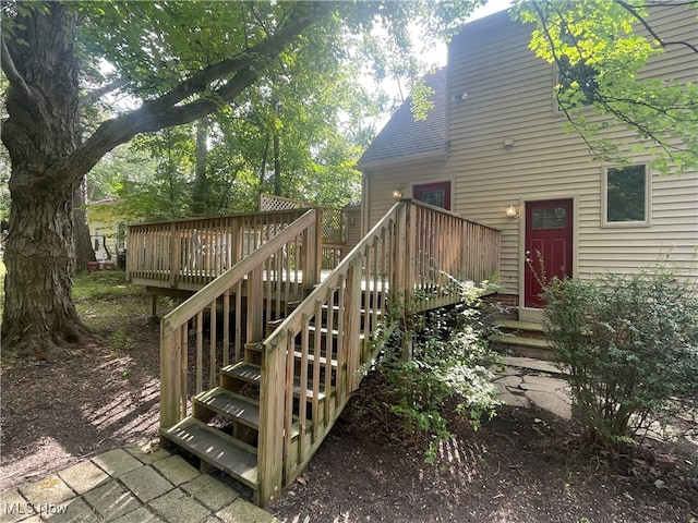 view of wooden terrace