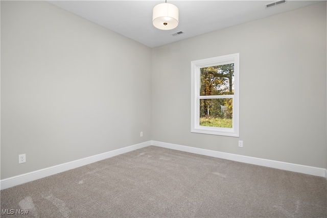 view of carpeted empty room