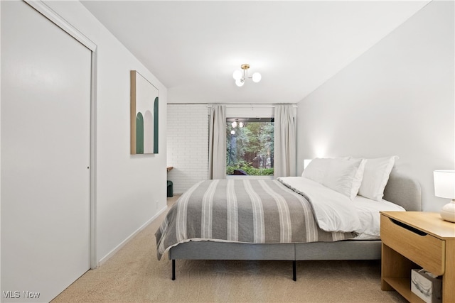 bedroom featuring carpet flooring