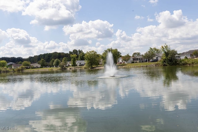 view of water feature