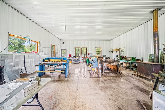 misc room featuring concrete floors