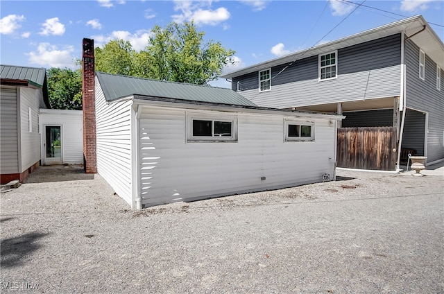 view of back of property