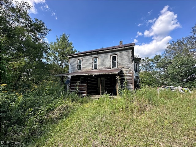 view of rear view of property