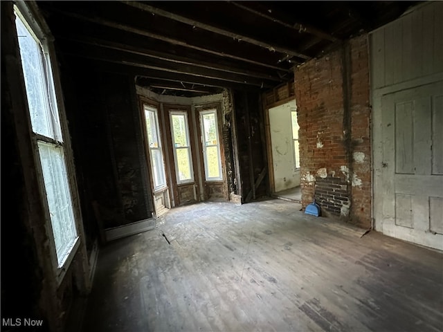 miscellaneous room with wood-type flooring