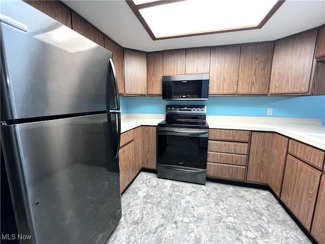 kitchen with appliances with stainless steel finishes